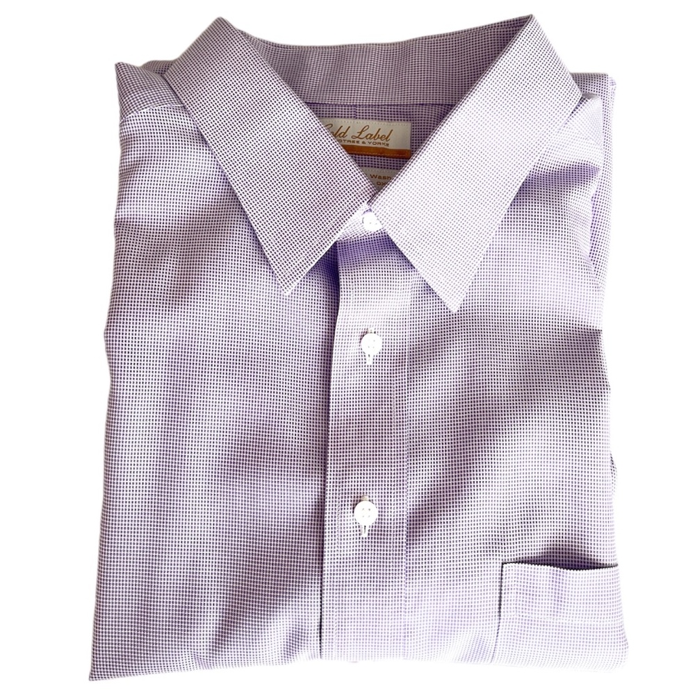 Roundtree&Yorke Gold Label NonIron EZ Wash Long Sleeve Button Down Shirt…